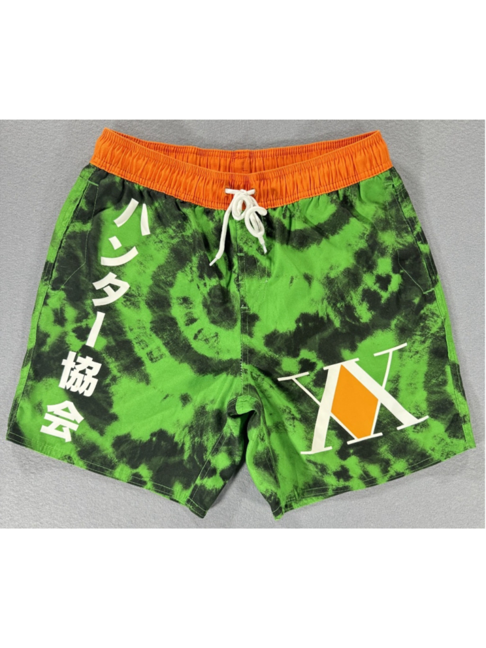Hunter X Hunter Green Tie-Dye Swim Shorts